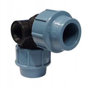 Kolano do rur PE 32x32x3/4" GW 90' skręcane do wody UNIDELTA PN16 narożne
