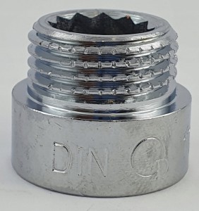 Przedłużka chromowana 1/2x10 mm Dn15 gruba ciężka