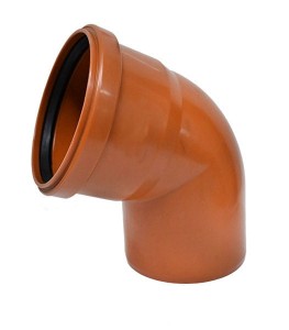 KOLANO KOLANKO 110/67 KANALIZA ZEWNĘTRZNA ORANGE