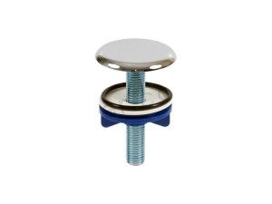 Zaślepka korek do umywalki zlewu zlewozmywaka chrom 48 mm LUX mosiądz