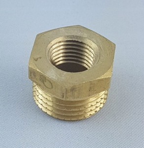 Redukcja manometru mosiężna 1/2x1/4 gruba