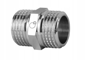 Nypel chrom 3/4" Dn 20 gruby ciężki