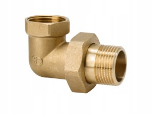 Śrubunek mosiężny kątowy 3/4" Dn 20 gruby