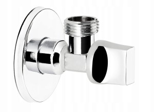 Zawór kątowy Diamond 3/8'' x 1/2" cala do baterii antykamienny