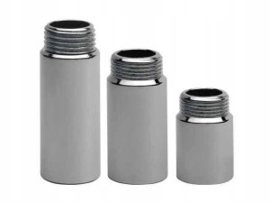 Przedłużka chromowana 1 x 40 mm Dn25 gruba ciężka