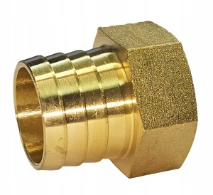 Złączka końcówka mosiężna na wąż 25 mm 3/4" cala GW gruba