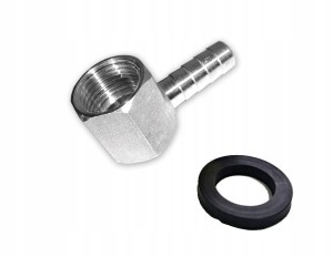 Złącze złączka kolano kolanko do gazu do kuchenki 1/2" cala 9 mm GW