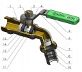 kurek zewnętrzny metalowy 3/4 cala